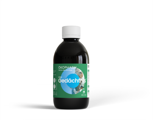 Sie sehen eine Packung Ökopharm® Wirkkombination fürs Gedächtnis Saft 300mL, Produktbild: 02 Ökopharm® Wirkkombination fürs Gedächtnis Saft 300mL, A-Nr.: 5588386 - 02