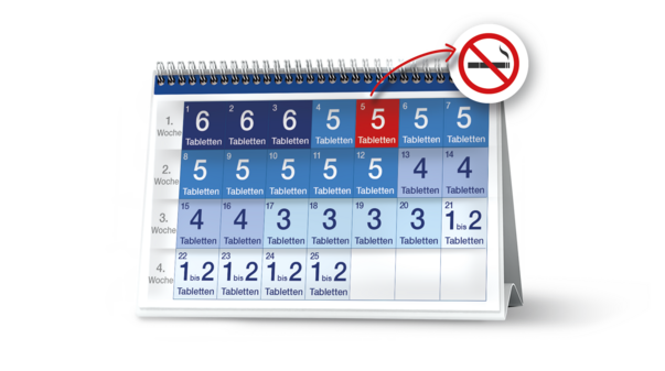 Sie sehen eine Packung ASMOKEN 1,5mg Tabletten 100 Stück, Produktbild: 05 ASMOKEN 1,5mg Tabletten 100 Stück, A-Nr.: 5532658 - 05