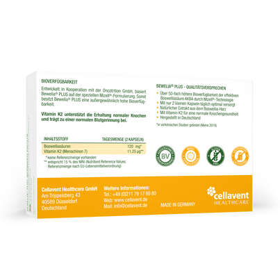 Sie sehen eine Packung Mizell Weihrauch Kapseln – 50-fach bioverfügbar mit Vitamin K2 – 600 mg & 250 mg AKBA, Produktbild: 04 Mizell Weihrauch Kapseln – 50-fach bioverfügbar mit Vitamin K2 – 600 mg & 250 mg AKBA, A-Nr.: 5614238 - 04