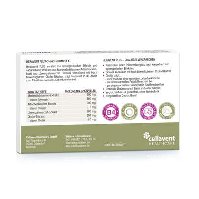 Sie sehen eine Packung Cholin Kapseln – Mariendistel Artischocke Löwenzahn – hoch bioverfügbar – mit Cholin zur Erhaltung der Leberfunktion, Produktbild: 04 Cholin Kapseln – Mariendistel Artischocke Löwenzahn – hoch bioverfügbar – mit Cholin zur Erhaltung der Leberfunktion, A-Nr.: 5895711 - 04