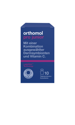 Sie sehen eine Packung Orthomol pro junior, Produktbild: 01 Orthomol pro junior, A-Nr.: 5869872 - 01