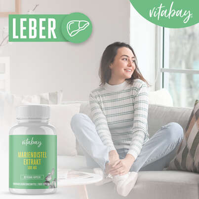 Vitabay Mariendistel Extrakt mit Artischocke &amp; Löwenzahn Kapseln, A-Nr.: 5878724 - 04