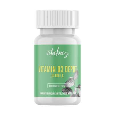 Vitabay Vitamin D3 Depot 10.000 I.E. Tabletten, A-Nr.: 5878345 - 01