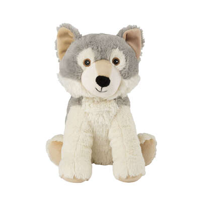 Sie sehen eine Packung Wärmestofftier Wolf, Produktbild: 01 Wärmestofftier Wolf, A-Nr.: 5800107 - 01