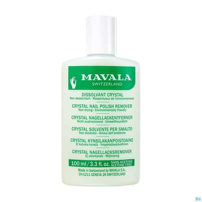 Sie sehen eine Packung Mavala Nagellackentferner Crystal 100ml, Produktbild: 03 Mavala Nagellackentferner Crystal 100ml, A-Nr.: 4365342 - 03