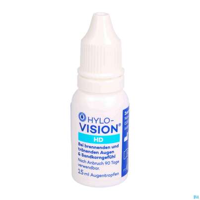 Sie sehen eine Packung Augentropfen Hylo-vision Hd 15ml, Produktbild: 05 Augentropfen Hylo-vision Hd 15ml, A-Nr.: 3829495 - 05
