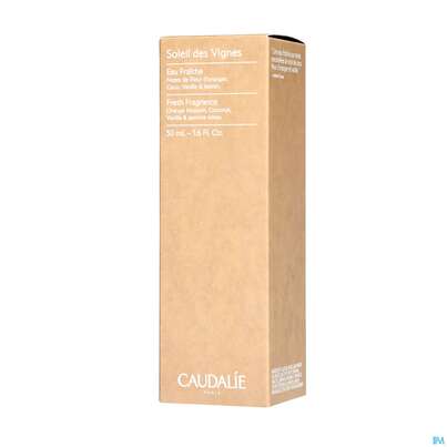 Sie sehen eine Packung Caudalie Eau Fraiche Soleil Des Vignes 50ml, Produktbild: 02 Caudalie Eau Fraiche Soleil Des Vignes 50ml, A-Nr.: 5642217 - 02