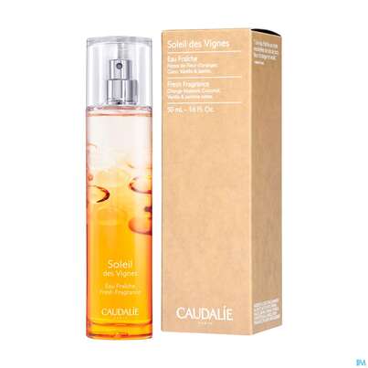 Sie sehen eine Packung Caudalie Eau Fraiche Soleil Des Vignes 50ml, Produktbild: 08 Caudalie Eau Fraiche Soleil Des Vignes 50ml, A-Nr.: 5642217 - 08