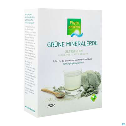 Sie sehen eine Packung Gruene Mineralerde Phytopharma Ultrafein Ultra- Ventilated Wasser 250g, Produktbild: 02 Gruene Mineralerde Phytopharma Ultrafein Ultra- Ventilated Wasser 250g, A-Nr.: 4764786 - 02