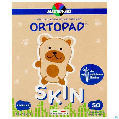 Sie sehen eine Packung Augenokklusionspflaster Ortopad Regular Skin 50st, Produktbild: 01 Augenokklusionspflaster Ortopad Regular Skin 50st, A-Nr.: 2310302 - 01