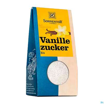 Sie sehen eine Packung Sonnentor Bio Vanille Zucker 00357 50g, Produktbild: 03 Sonnentor Bio Vanille Zucker 00357 50g, A-Nr.: 3740602 - 03