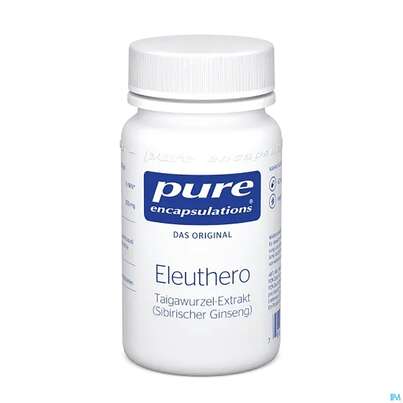Sie sehen eine Packung Pure Encapsulations Eleuthero 60 Kapseln, Produktbild: 02 Pure Encapsulations Eleuthero 60 Kapseln, A-Nr.: 2383092 - 02