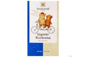 Sonnentor Tee/bio/doppelkammerbeutel Ingwer Kurkuma 02571 18st, A-Nr.: 5226967 - 01