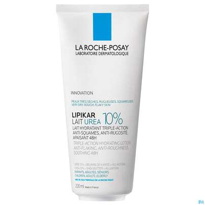 Sie sehen eine Packung La Roche Posay Koerperpflege Lipikar/lait Urea 10% 200ml, Produktbild: 03 La Roche Posay Koerperpflege Lipikar/lait Urea 10% 200ml, A-Nr.: 5775237 - 03