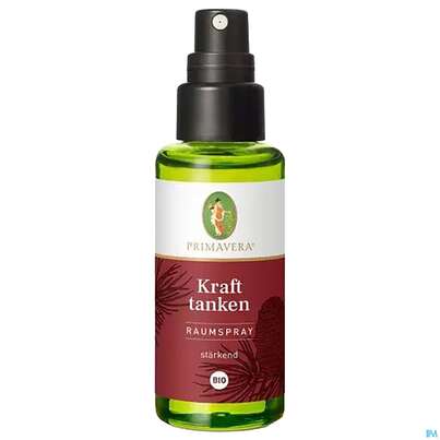Sie sehen eine Packung Primavera Raumspray Kraft Tanken Bio 50ml, Produktbild: 02 Primavera Raumspray Kraft Tanken Bio 50ml, A-Nr.: 5344690 - 02