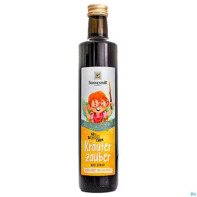 Sie sehen eine Packung Sonnentor Biobengelchen Sirup Bio Kraeuterzauber 00638 500ml, Produktbild: 01 Sonnentor Biobengelchen Sirup Bio Kraeuterzauber 00638 500ml, A-Nr.: 4356946 - 01