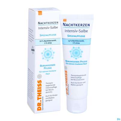 Sie sehen eine Packung Nachtkerzen Dr.theiss Intensivsalbe Fettend 50g, Produktbild: 04 Nachtkerzen Dr.theiss Intensivsalbe Fettend 50g, A-Nr.: 2635458 - 04