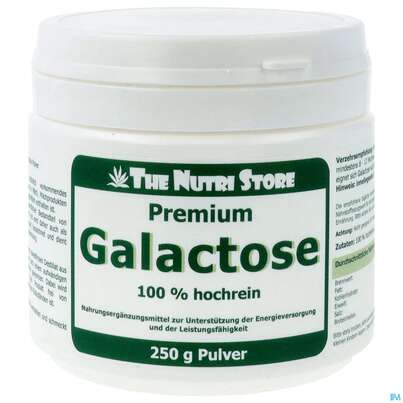 Sie sehen eine Packung D-galactose 100% Hochrein Pulver 250g, Produktbild: 01 D-galactose 100% Hochrein Pulver 250g, A-Nr.: 3433834 - 01
