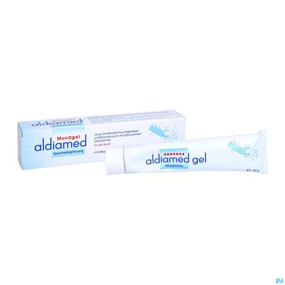 Sie sehen eine Packung Mundgel Aldiamed Zur Speichelergaenzung 150g, Produktbild: 04 Mundgel Aldiamed Zur Speichelergaenzung 150g, A-Nr.: 5477623 - 04