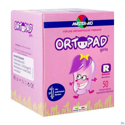 Sie sehen eine Packung Augenokklusionspflaster Ortopad For Girls Regular 50st, Produktbild: 02 Augenokklusionspflaster Ortopad For Girls Regular 50st, A-Nr.: 2880519 - 02