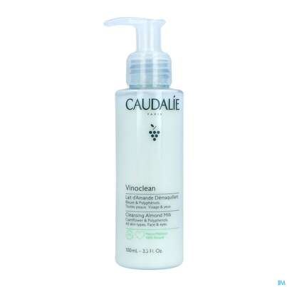 Sie sehen eine Packung Caudalie Vinoclean Reinigungsmilch Mandel 100ml, Produktbild: 04 Caudalie Vinoclean Reinigungsmilch Mandel 100ml, A-Nr.: 5413675 - 04
