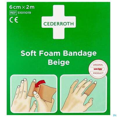 Sie sehen eine Packung Cederroth Snoegg Pflasterverband Selbsthaftend Latexfrei Rolle Beige 6x 200cm 1st, Produktbild: 01 Cederroth Snoegg Pflasterverband Selbsthaftend Latexfrei Rolle Beige 6x 200cm 1st, A-Nr.: 5692586 - 01