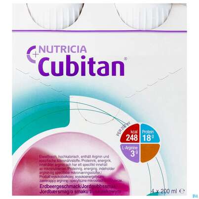 Cubitan 200ml Erdbeere 4st, A-Nr.: 3206015 - 01