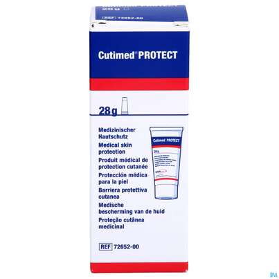 Sie sehen eine Packung Cutimed Protect Creme 28g 7265200 1st, Produktbild: 01 Cutimed Protect Creme 28g 7265200 1st, A-Nr.: 3461960 - 01