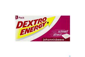 Dextro Energy 3er Wuerfel Johannisbeere 138g, A-Nr.: 3207724 - 01