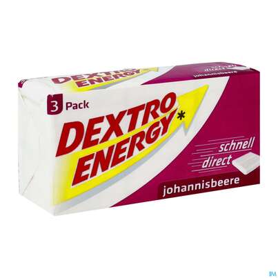 Dextro Energy 3er Wuerfel Johannisbeere 138g, A-Nr.: 3207724 - 02