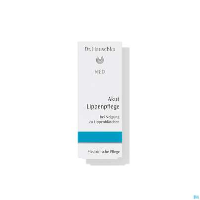 Sie sehen eine Packung Dr. Hauschka Akut Lippenpflege 5ml, Produktbild: 01 Dr. Hauschka Akut Lippenpflege 5ml, A-Nr.: 5172579 - 01