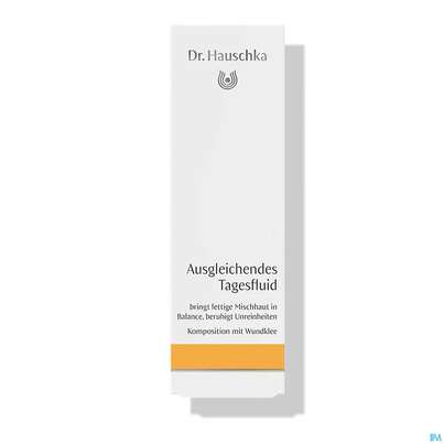 Sie sehen eine Packung Dr. Hauschka Ausgleichendes Tagesfluid 50ml, Produktbild: 01 Dr. Hauschka Ausgleichendes Tagesfluid 50ml, A-Nr.: 5405670 - 01