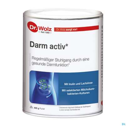 Sie sehen eine Packung Dr.wolz Darm Activ Pulver Nr.60631 400g, Produktbild: 01 Dr.wolz Darm Activ Pulver Nr.60631 400g, A-Nr.: 4164804 - 01