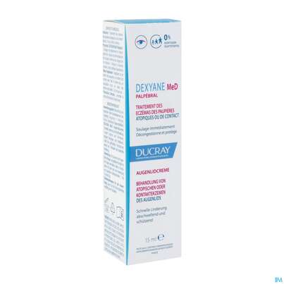 Sie sehen eine Packung Ducray Dexyane Med Creme Augenlid Neu 15ml, Produktbild: 06 Ducray Dexyane Med Creme Augenlid Neu 15ml, A-Nr.: 5659703 - 06