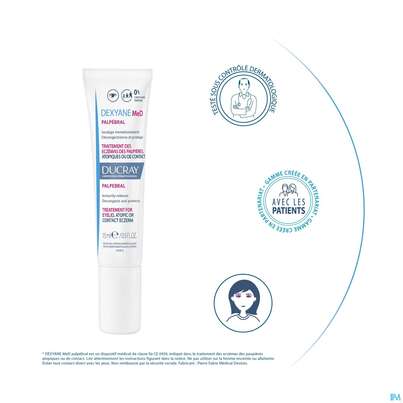 Sie sehen eine Packung Ducray Dexyane Med Creme Augenlid Neu 15ml, Produktbild: 15 Ducray Dexyane Med Creme Augenlid Neu 15ml, A-Nr.: 5659703 - 15