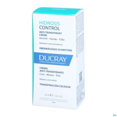Ducray Hidrosis Control Hidrosis Control Creme Für Gesicht, Hände Und Füße 50ml, A-Nr.: 5607362 - 02