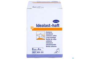 Elastische Binden Idealast/haft Kohaesiv Weiss 4mx 8cm 1st, A-Nr.: 1457517 - 01