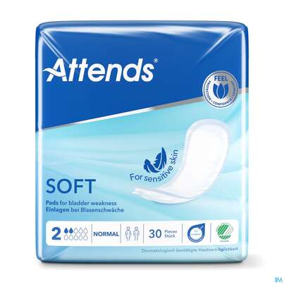 Inkontinenz Attends Einlagen Soft 2 Normal 30st, A-Nr.: 4577280 - 02
