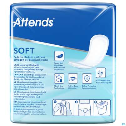 Inkontinenz Attends Einlagen Soft 2 Normal 30st, A-Nr.: 4577280 - 03