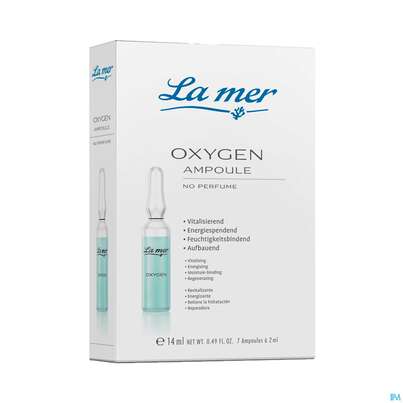Sie sehen eine Packung La Mer Ohne Parfum Ampulle 2ml Oxygen 7st, Produktbild: 01 La Mer Ohne Parfum Ampulle 2ml Oxygen 7st, A-Nr.: 5378200 - 01