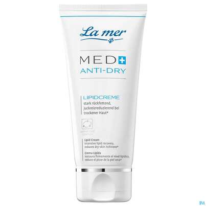 Sie sehen eine Packung La Mer Ohne Parfum Med+/anti Dry Lipidcreme Tube 50ml, Produktbild: 02 La Mer Ohne Parfum Med+/anti Dry Lipidcreme Tube 50ml, A-Nr.: 5204687 - 02