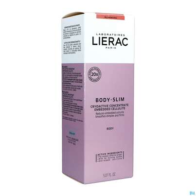 Sie sehen eine Packung Lierac Body Slim Cryoactive Concentrate Neu 150ml, Produktbild: 02 Lierac Body Slim Cryoactive Concentrate Neu 150ml, A-Nr.: 5067322 - 02