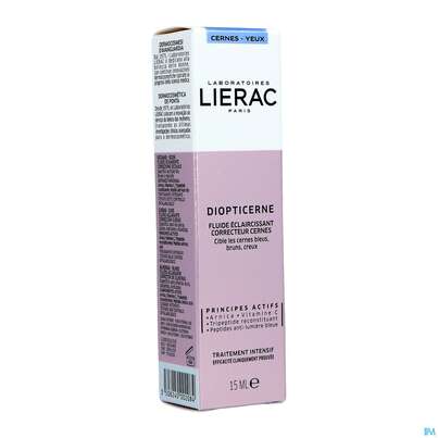 Sie sehen eine Packung Lierac Diopticerne Augenpflege Ringe 15ml, Produktbild: 02 Lierac Diopticerne Augenpflege Ringe 15ml, A-Nr.: 4763657 - 02