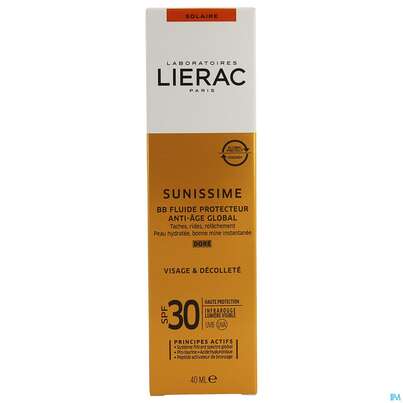 Sie sehen eine Packung Sonnenprodukte Lierac Sunissime Bb Lsf30 40ml, Produktbild: 01 Sonnenprodukte Lierac Sunissime Bb Lsf30 40ml, A-Nr.: 5067279 - 01