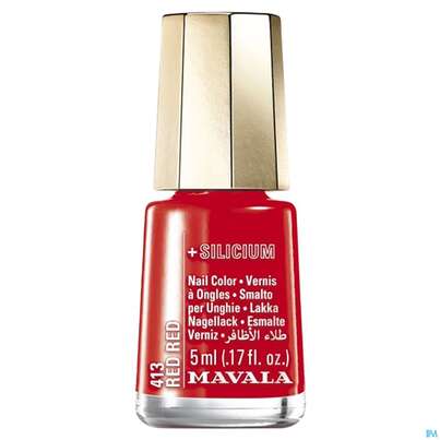 Sie sehen eine Packung Mavala Nagellacke +si 413 Red Red 5ml, Produktbild: 03 Mavala Nagellacke +si 413 Red Red 5ml, A-Nr.: 5570883 - 03