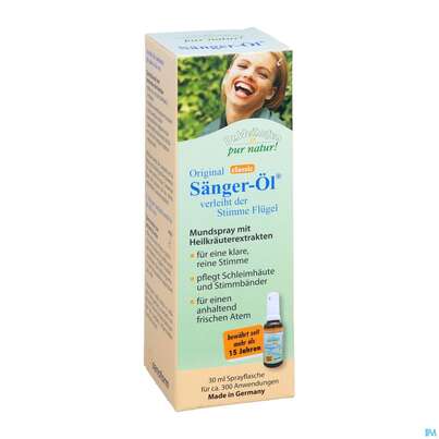 Sie sehen eine Packung Mundspray Saenger Oel Pur Natur Classic Dr.weihofen 30ml, Produktbild: 03 Mundspray Saenger Oel Pur Natur Classic Dr.weihofen 30ml, A-Nr.: 4435404 - 03