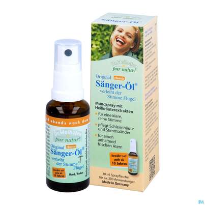 Sie sehen eine Packung Mundspray Saenger Oel Pur Natur Classic Dr.weihofen 30ml, Produktbild: 04 Mundspray Saenger Oel Pur Natur Classic Dr.weihofen 30ml, A-Nr.: 4435404 - 04
