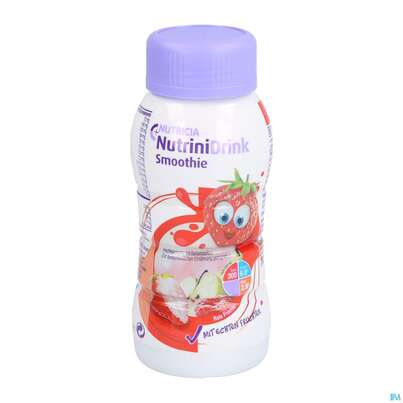 Sie sehen eine Packung Nutrini/smoothie Drink 200ml Rote Fruechte 1st, Produktbild: 03 Nutrini/smoothie Drink 200ml Rote Fruechte 1st, A-Nr.: 4000095 - 03