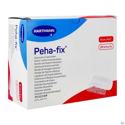 Sie sehen eine Packung Elastische Binden Peha-fix Fixierbinde 4mx 6cm 20st, Produktbild: 02 Elastische Binden Peha-fix Fixierbinde 4mx 6cm 20st, A-Nr.: 4902857 - 02