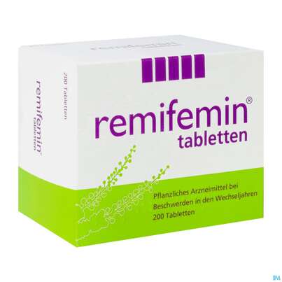 Sie sehen eine Packung Remifemin Tabl 200st, Produktbild: 02 Remifemin Tabl 200st, A-Nr.: 5514844 - 02